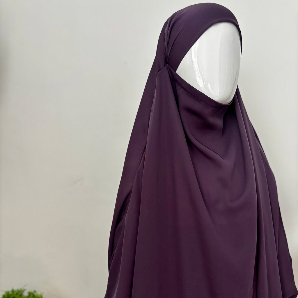 2 Piece Jilbab - Purple