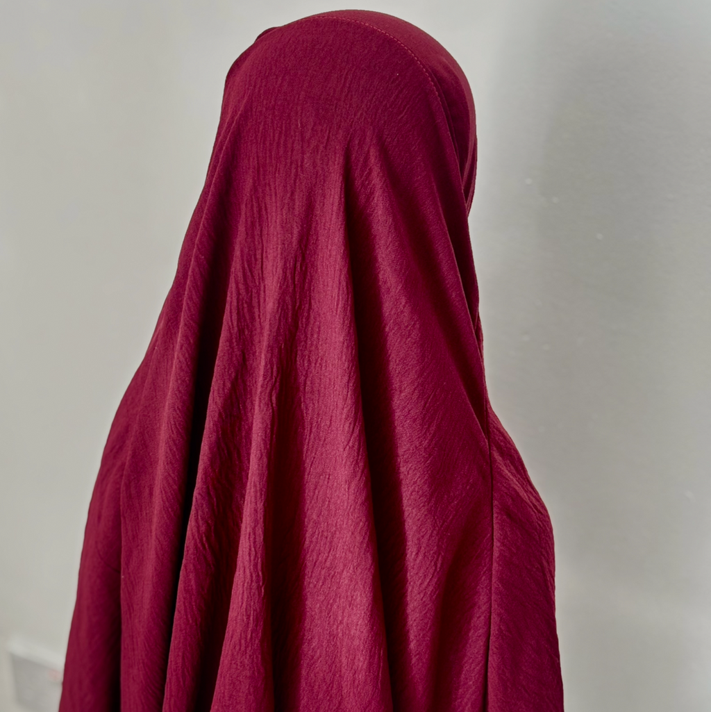 Dark Red Khimar