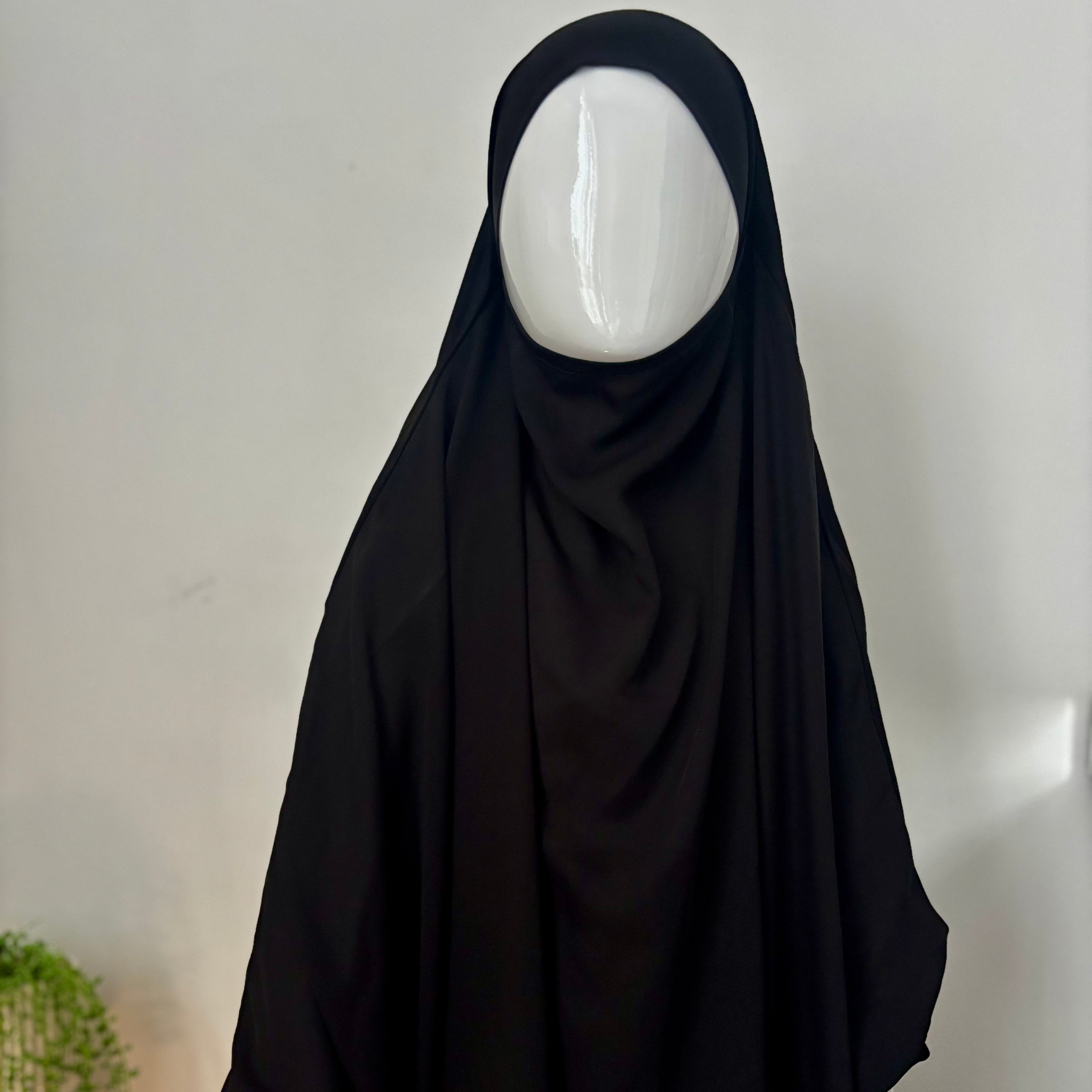 2 Piece Jilbab - Black