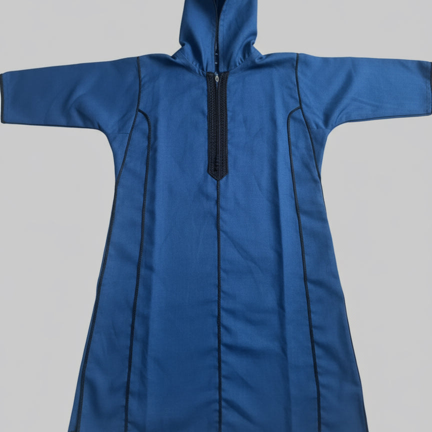 Blue Hooded Djellaba
