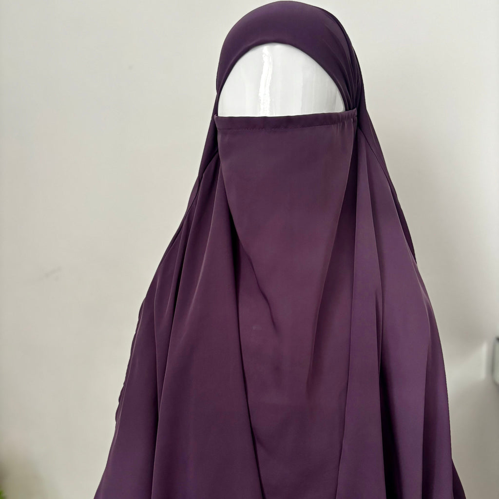 2 Piece Jilbab - Purple