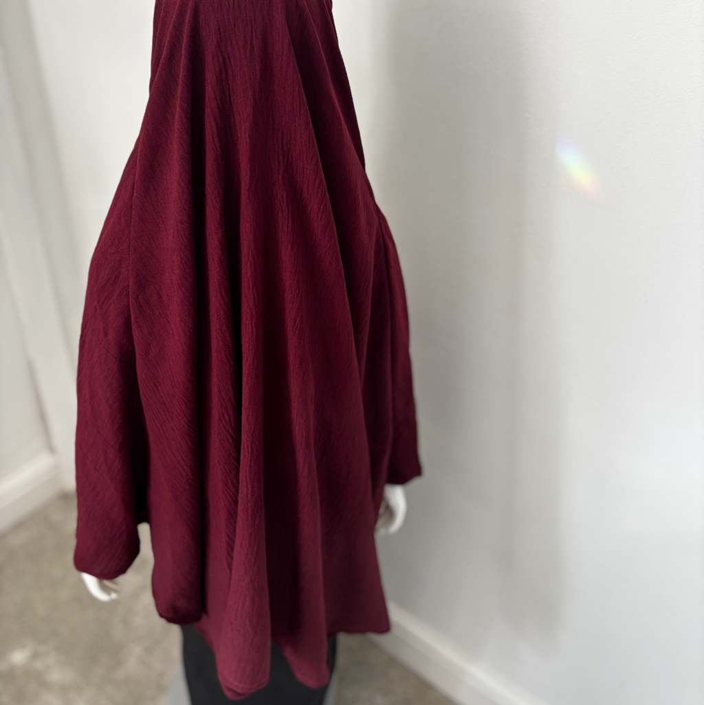 Dark Red Khimar