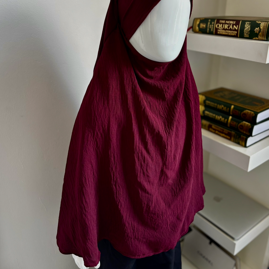 Dark Red Khimar