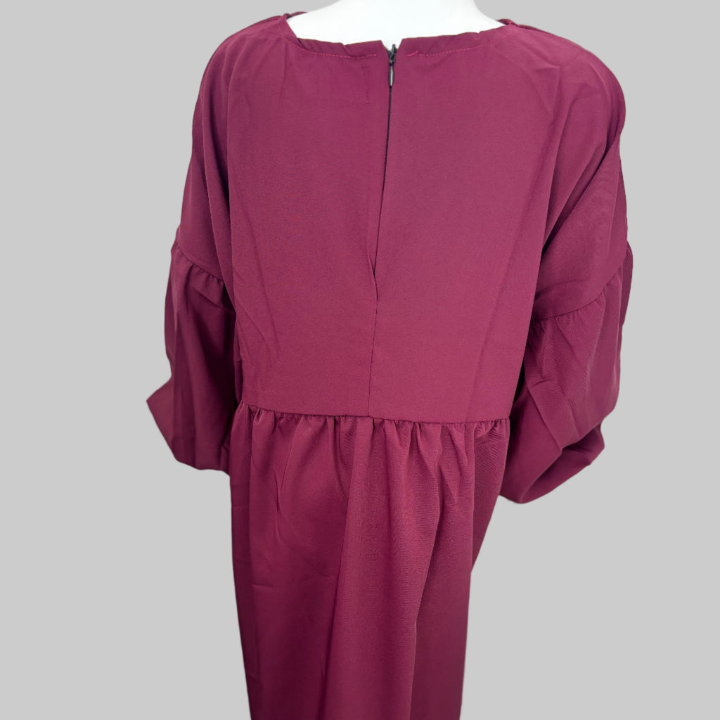 Girls Abaya with Cuff Sleeves
