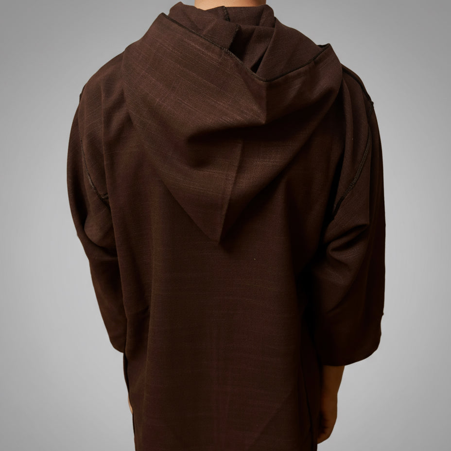 Brown Hooded Djellaba