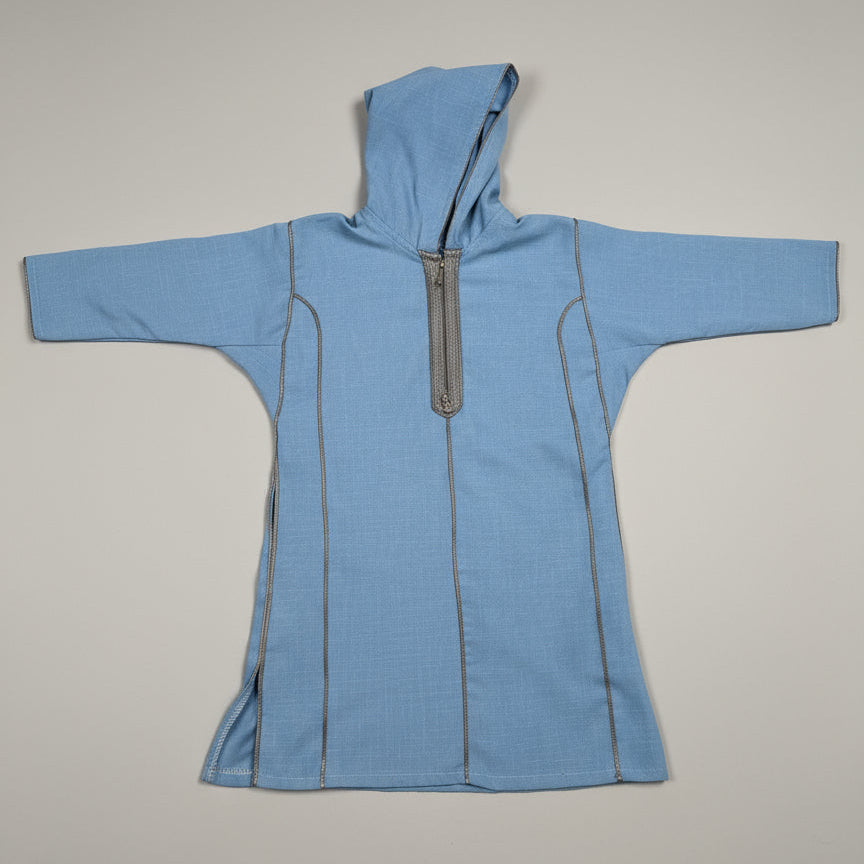 Blue Hooded Djellaba