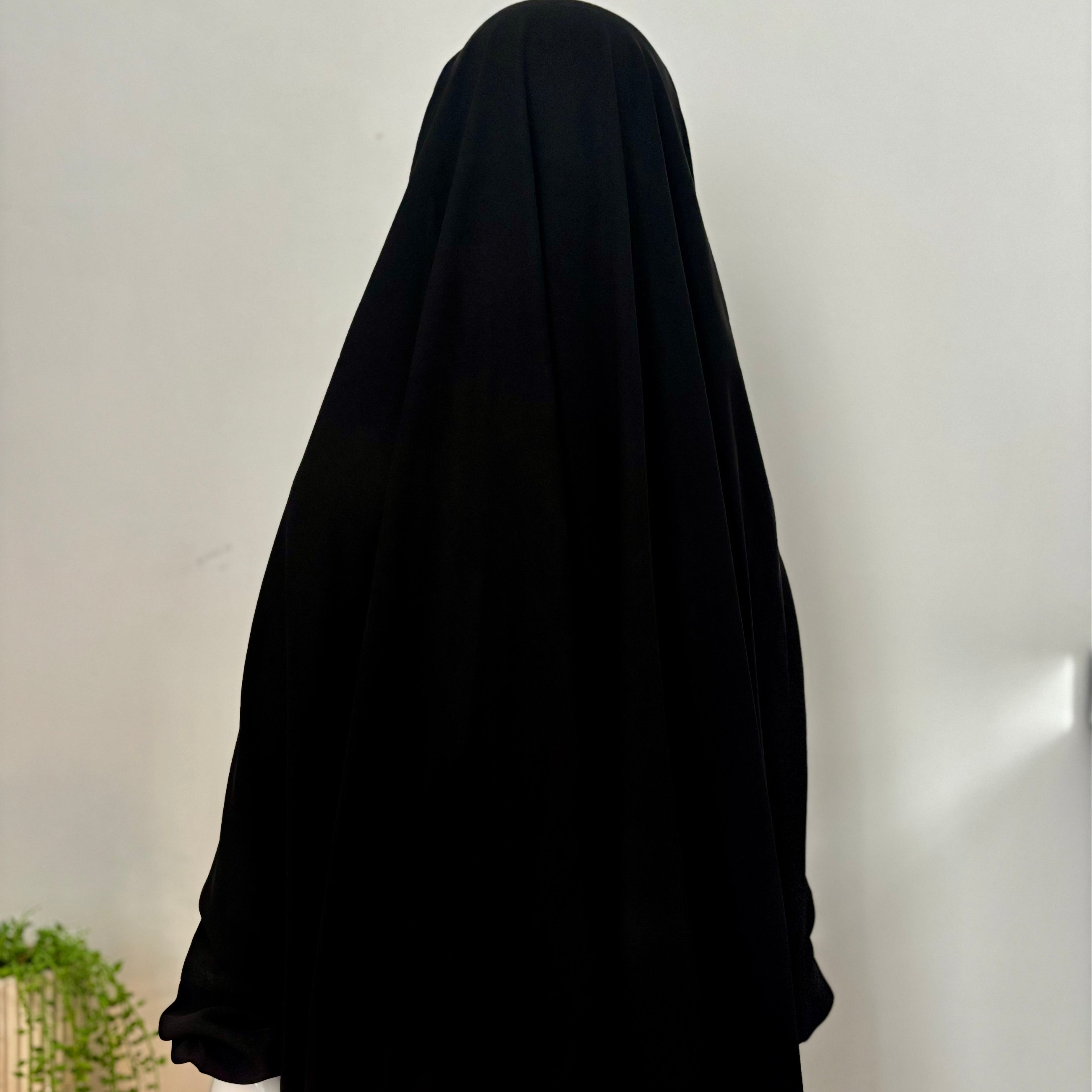 2 Piece Jilbab - Black