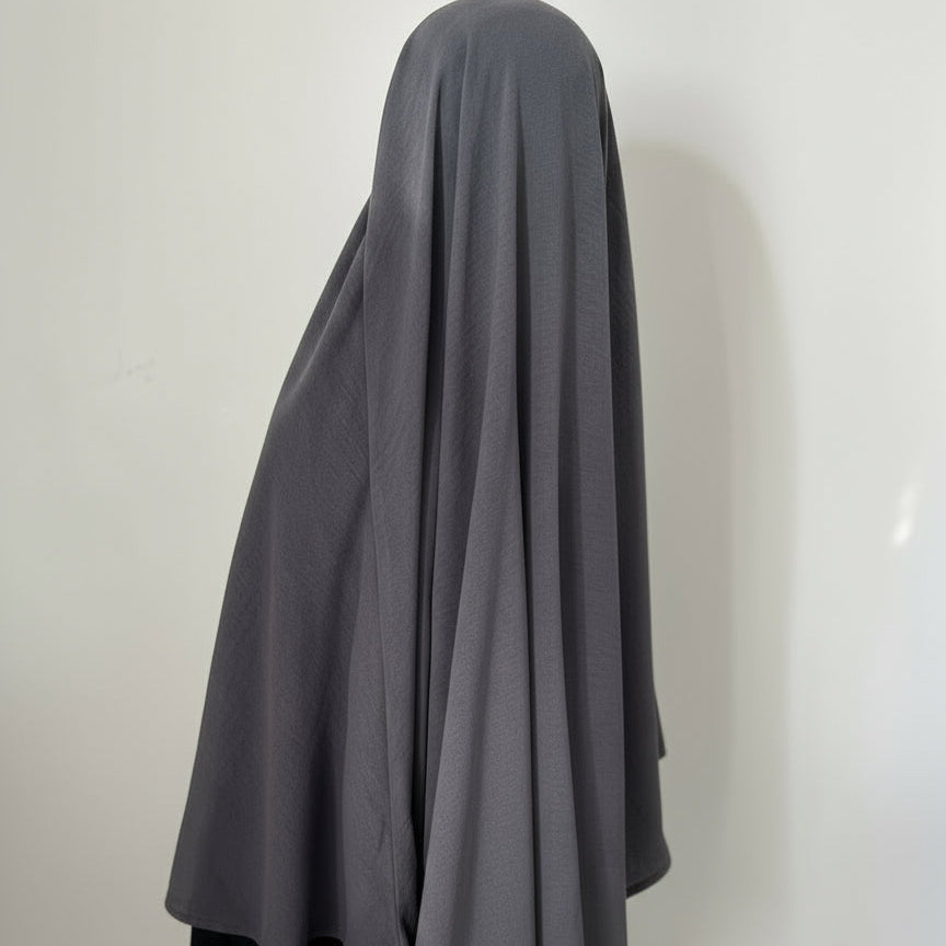 Dark Grey Khimar